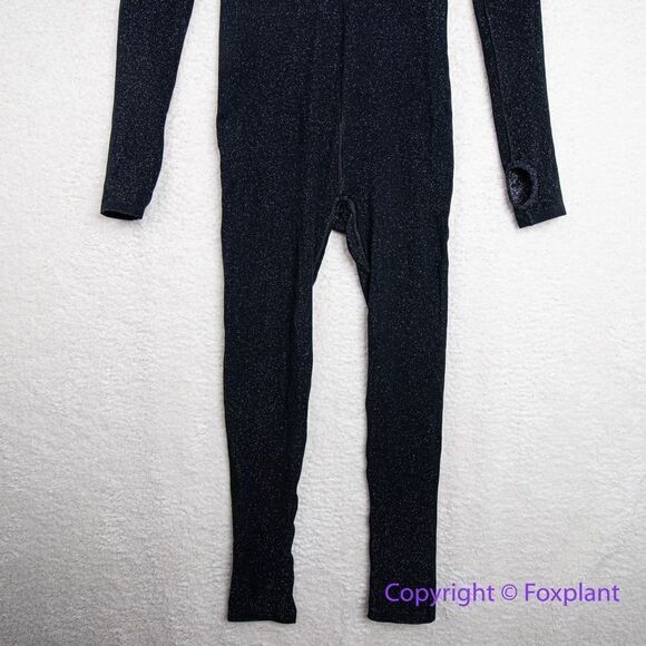 NEW Free People flash forward onesie jumpsuit playsuit leotard black, XS/S - Picture 7 of 16